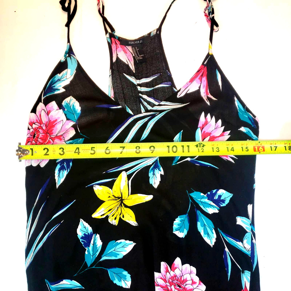 FOREVER21 Tropical Floral Cami Maxi Dress | Small - Picture 8 of 14